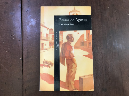 Portada del libro de Brasas de Agosto
