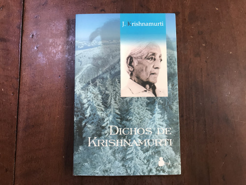 Portada del libro de Dichos de Krishnamurti