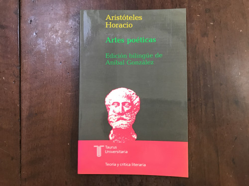 Portada del libro de Artes poéticas. Texto bilingüe