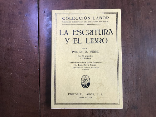 Portada del libro de La escritura y el libro