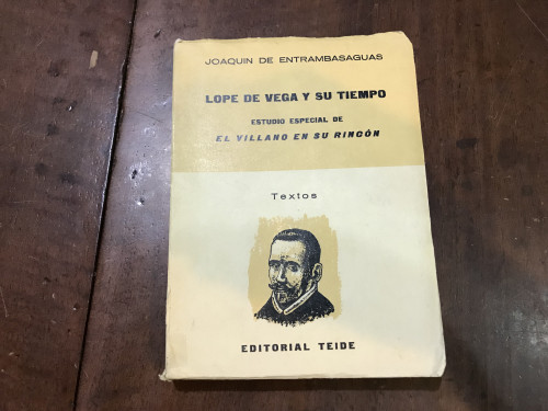 Portada del libro de Lope de Vega y su tiempo. Estudio especial de El villano en su rincón. Textos