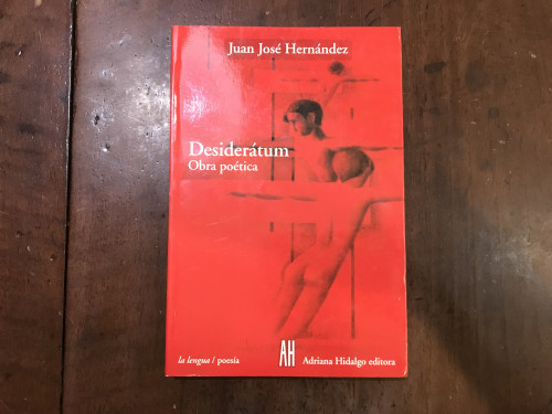 Portada del libro de Desiderátum. Obra poética