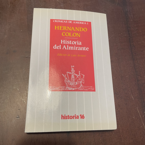 Portada del libro de Historia del Almirante