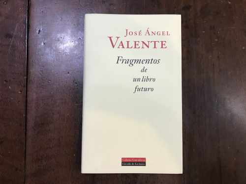 Portada del libro de Fragmentos de un libro futuro