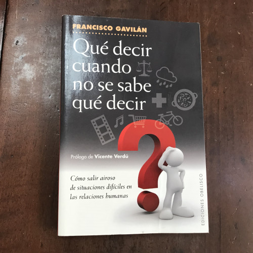 Portada del libro de Qué decir cuando no se sabe qué decir