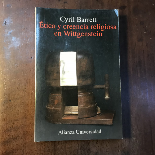 Portada del libro de Ética y creencia religiosa en Wittgenstein