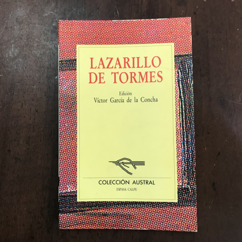 Portada del libro de Lazarillo de Tormes