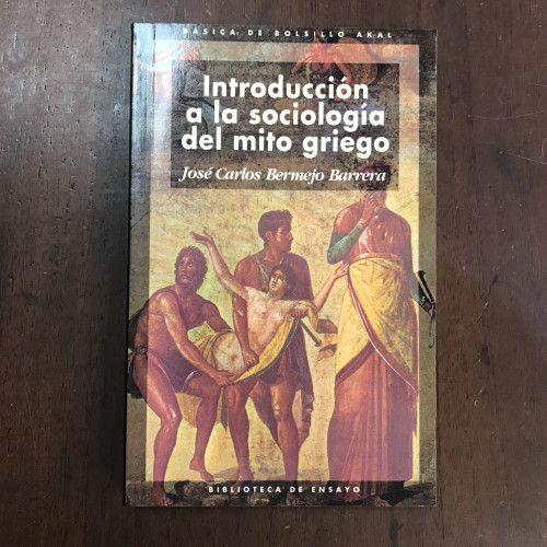 Portada del libro de Introducción a la sociología del mito griego