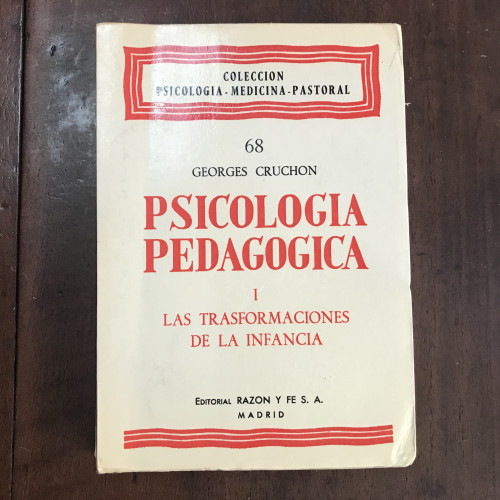 Portada del libro de Psicología pedagógica I. Las trasformaciones de la infancia