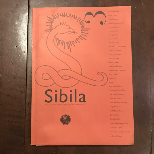 Portada del libro de Sibila. Revista de arte, música y literatura. Nº3 Septiembre 1995.