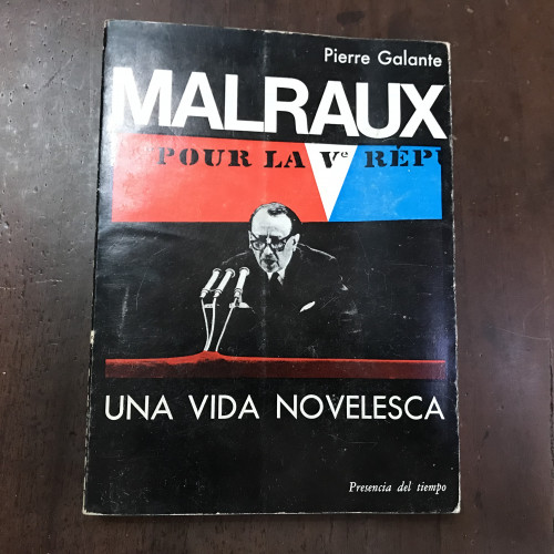Portada del libro de Malraux. Una vida novelesca