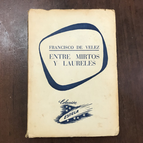 Portada del libro de Entre mirtos y laureles. Colección Estela nº 4