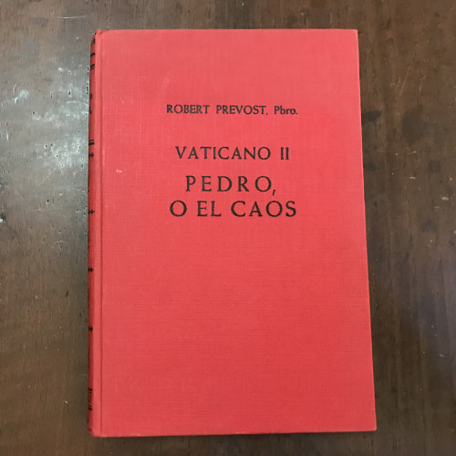 Portada del libro de Vaticano II Pedro o el caos