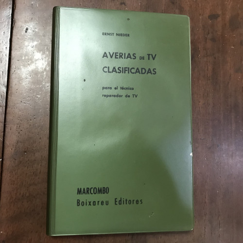 Portada del libro de Averías de TV clasificadas para el técnico reparador de TV