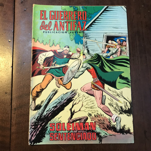 Portada del libro de El guerrero del Antifaz. Soleiman sentenciado. Nº 178