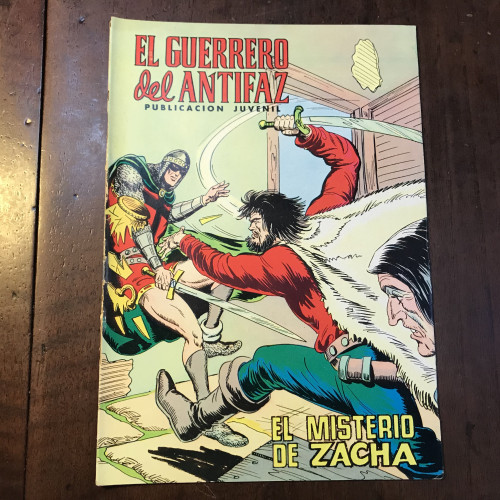Portada del libro de El guerrero del Antifaz. El misterio de Zacha. Nº 179