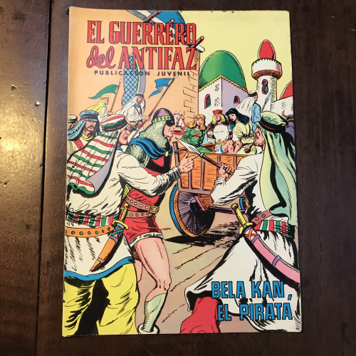 Portada del libro de El guerrero del Antifaz. Bela Kan, el pirata. Nº 206