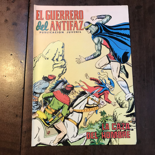 Portada del libro de El guerrero del Antifaz. La caza del hombre. Nº 244