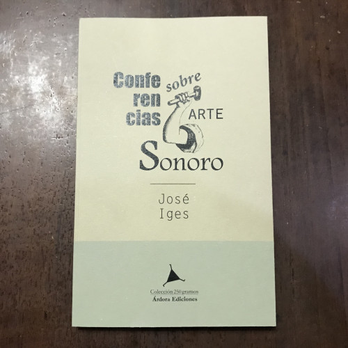 Portada del libro de Conferencias sobre arte sonoro