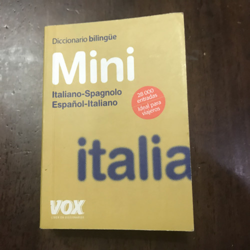 Portada del libro Mini Italiano-Spagnolo Español-Italiano