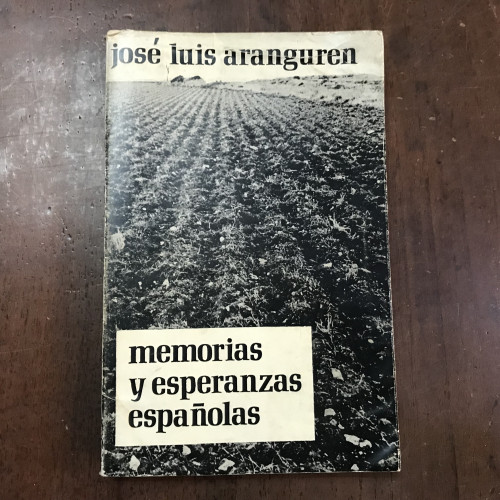 Portada del libro de Memorias y esperanzas españolas
