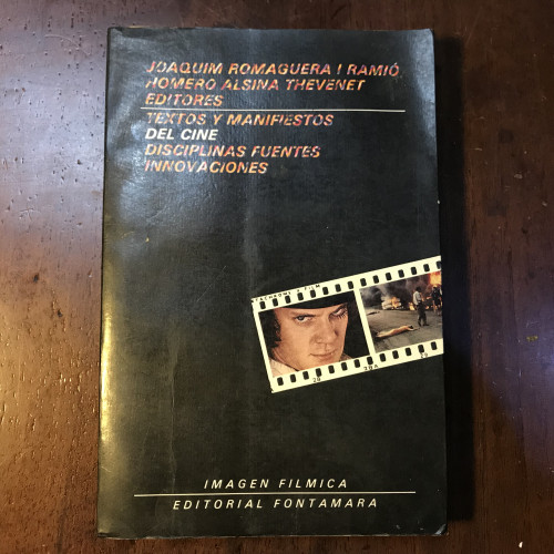 Portada del libro de Textos y manifiestos del cine