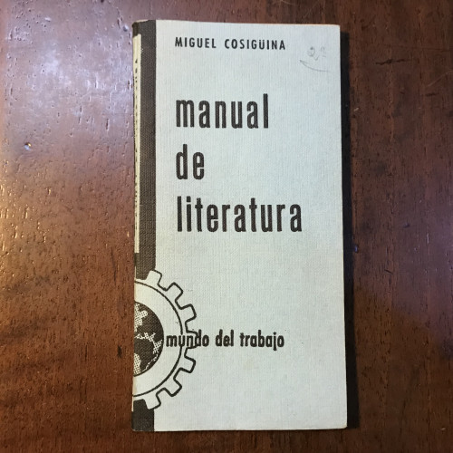 Portada del libro de Manual de literatura