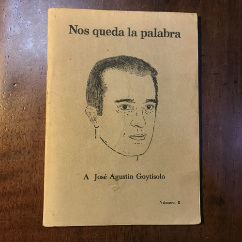 Portada del libro de Nos queda la palabra. A José Agustín Goytisolo