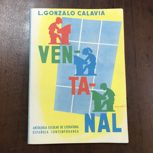 Portada del libro de Ventanal. Antología escolar de literatura española contemporánea