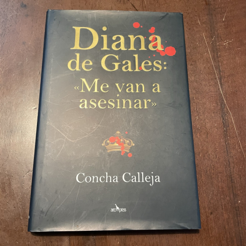 Portada del libro de Diana de Gales. Me van a asesinar