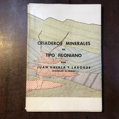 Portada del libro Criaderos minerales de tipo filoniano. Su origen y modo de formarse