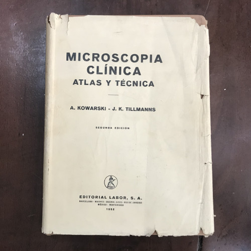 Portada del libro de Microscopia clínica. Atlas y técnica