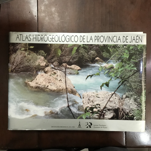 Portada del libro de Atlas hidrogeológico de la provincia de Jaén