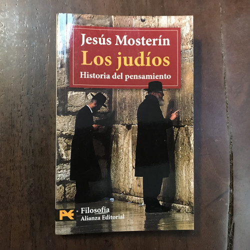 Portada del libro de Los judíos. Hisotria del pensamiento