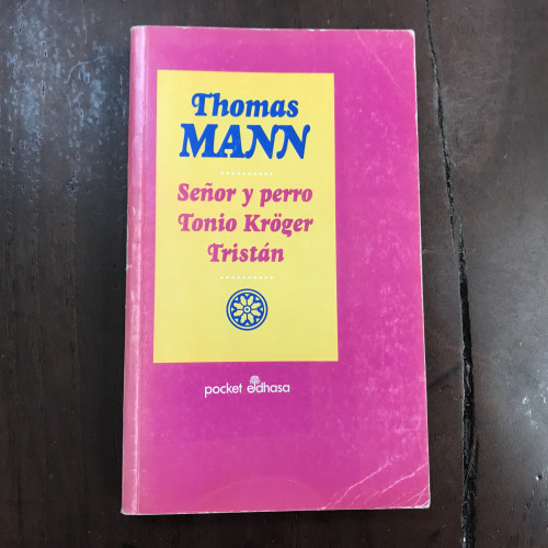 Portada del libro de Señor y perro. Tonio Kröger. Tristán
