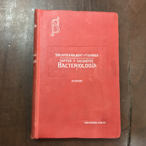 Portada del libro de Manual de bacteriología. Tomo I