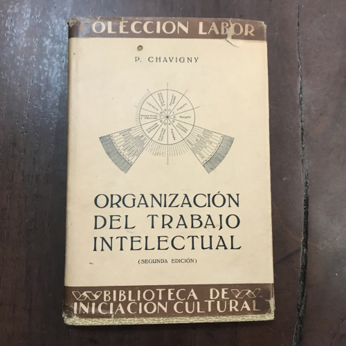 Portada del libro Organización del trabajo intelectual