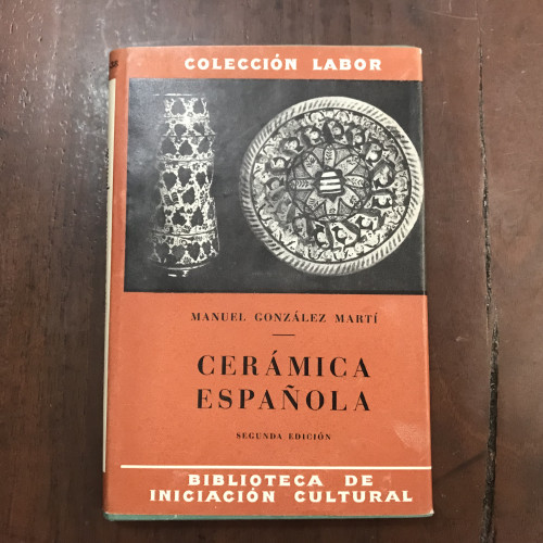 Portada del libro de Cerámica española