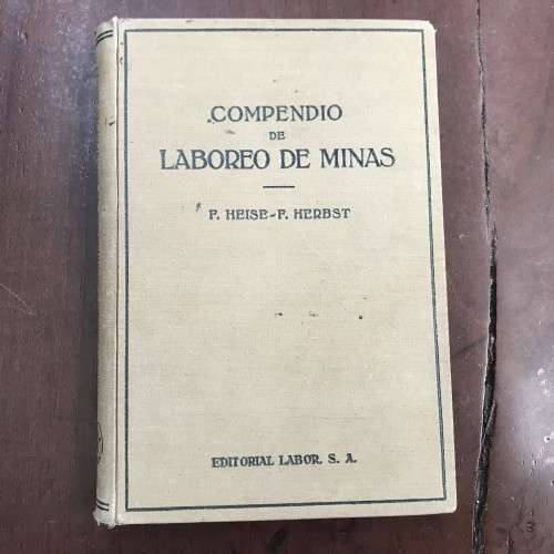 Portada del libro de Compendio de laboreo de minas