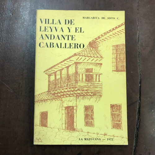 Portada del libro de Villa de Leyva y el andante caballero