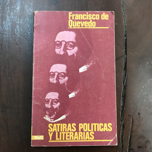 Portada del libro de Sátiras políticas y literarias