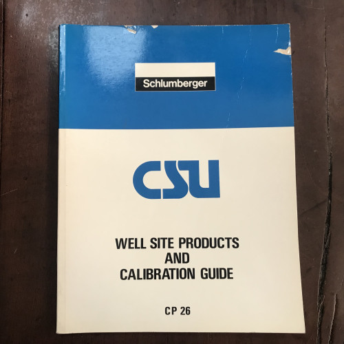 Portada del libro de Well site products and calibration guide (english)