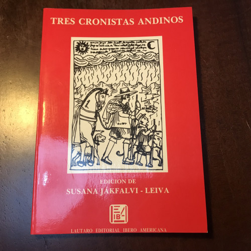 Portada del libro de Tres cronistas andinos