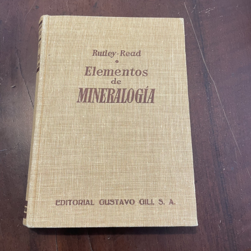 Portada del libro de Elementos de mineralogía