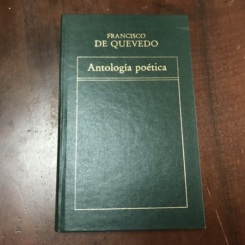 Portada del libro de Antología poética