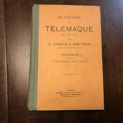 Portada del libro de Les aventures de Télémaque fils D'Ulysse