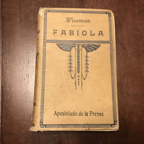 Portada del libro de Fabiola o la iglesia de las catacumbas