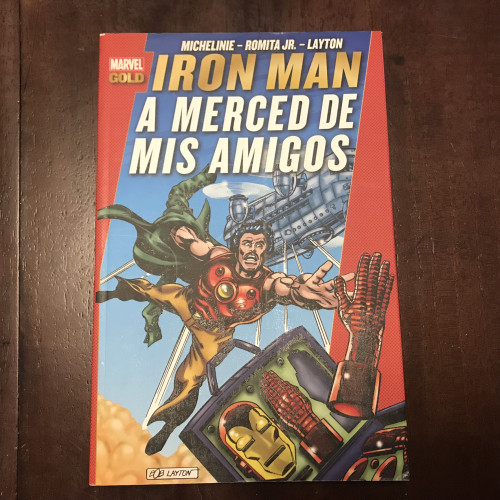 Portada del libro de Iron Man. A merced de mis amigos