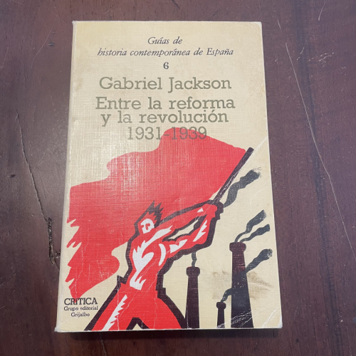 Portada del libro de Entre la reforma y la revolución 1931-1939