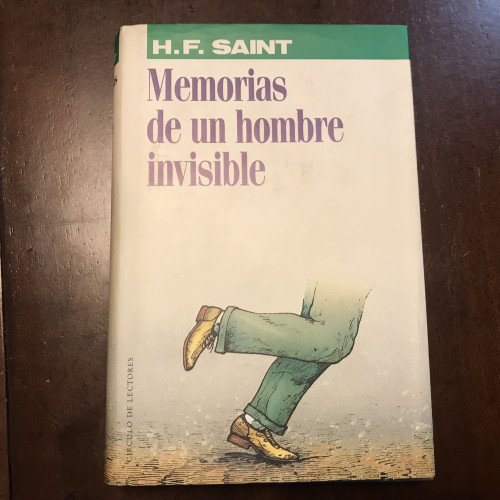 Portada del libro de Memorias de un hombre invisible
